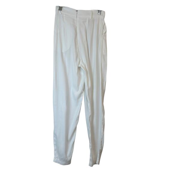 NOCHALANT Label White Off Center Closure White Dress Pants sz XS EUC - Picture 2 of 5